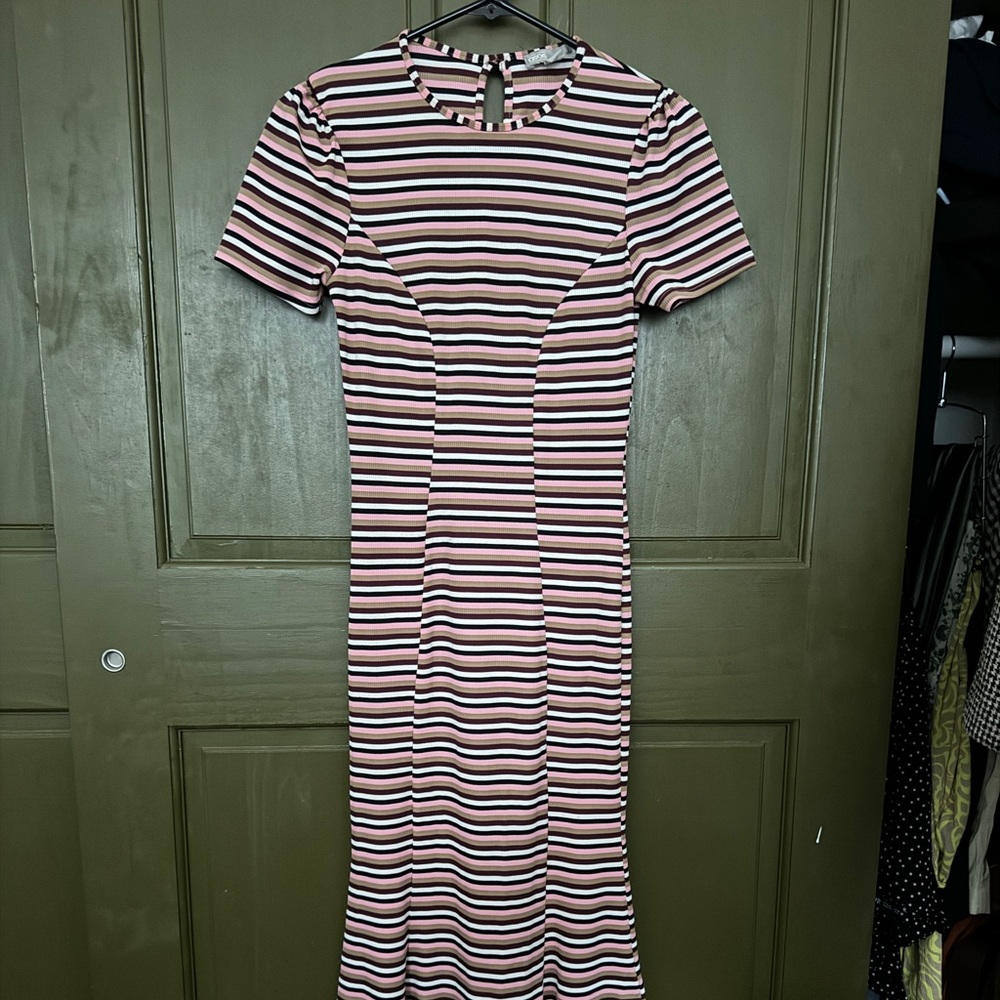 ASOS Petite Midi Stripes Dress